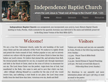 Tablet Screenshot of independencebaptist.com